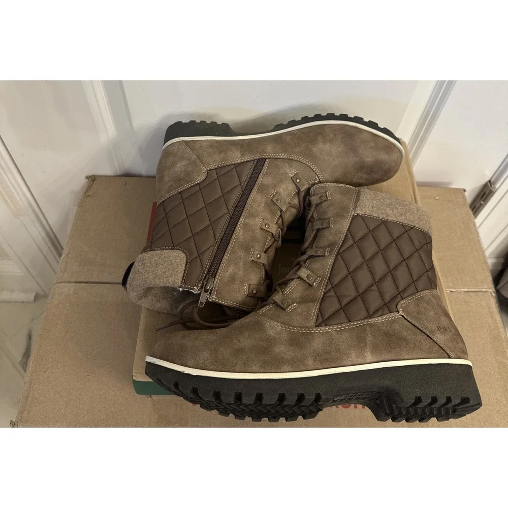 JBU by Jambu Summit Women Size 9.5 Wide Water-Proof Boots Tobacco Brown B2SMT54W